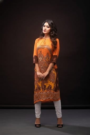 Divine Goddess Spun Print Tunic