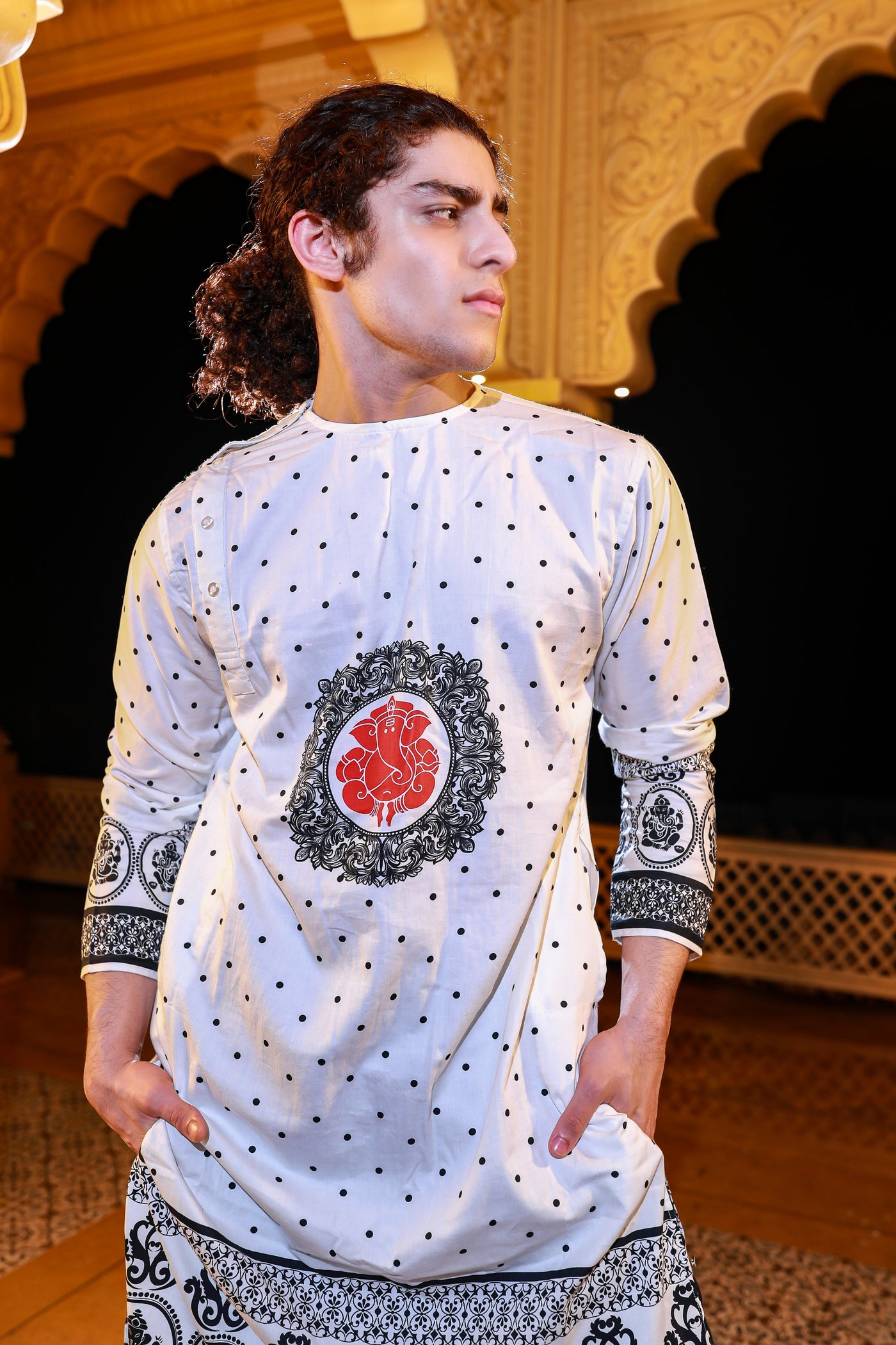 Varaganapati Cotton Print Kurta