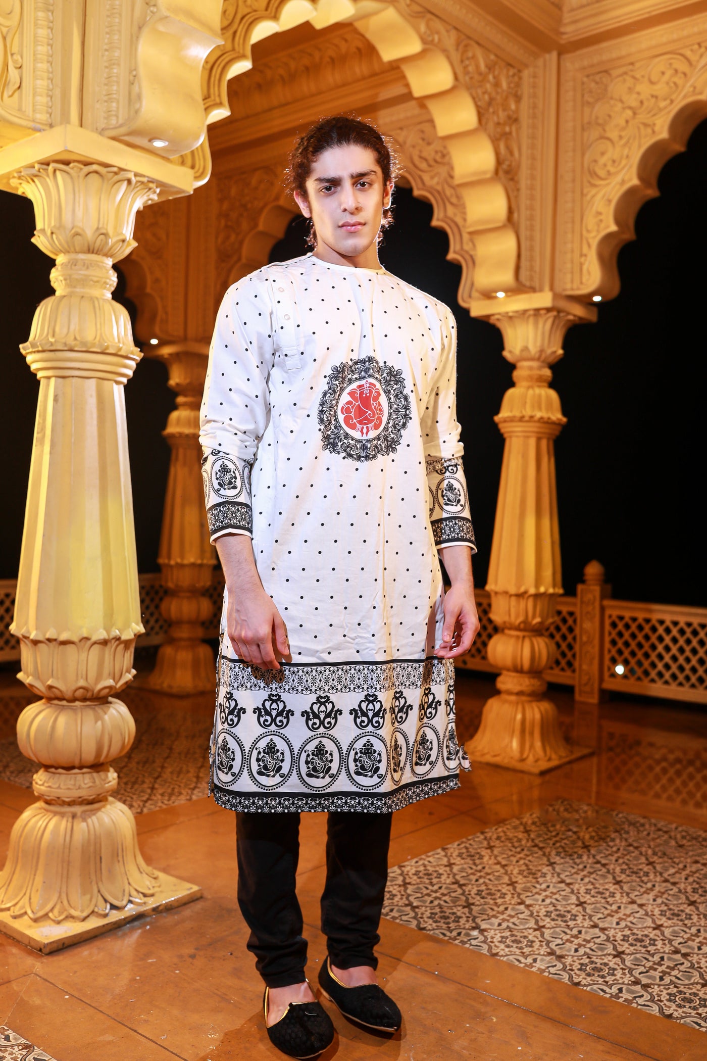 Varaganapati Cotton Print Kurta