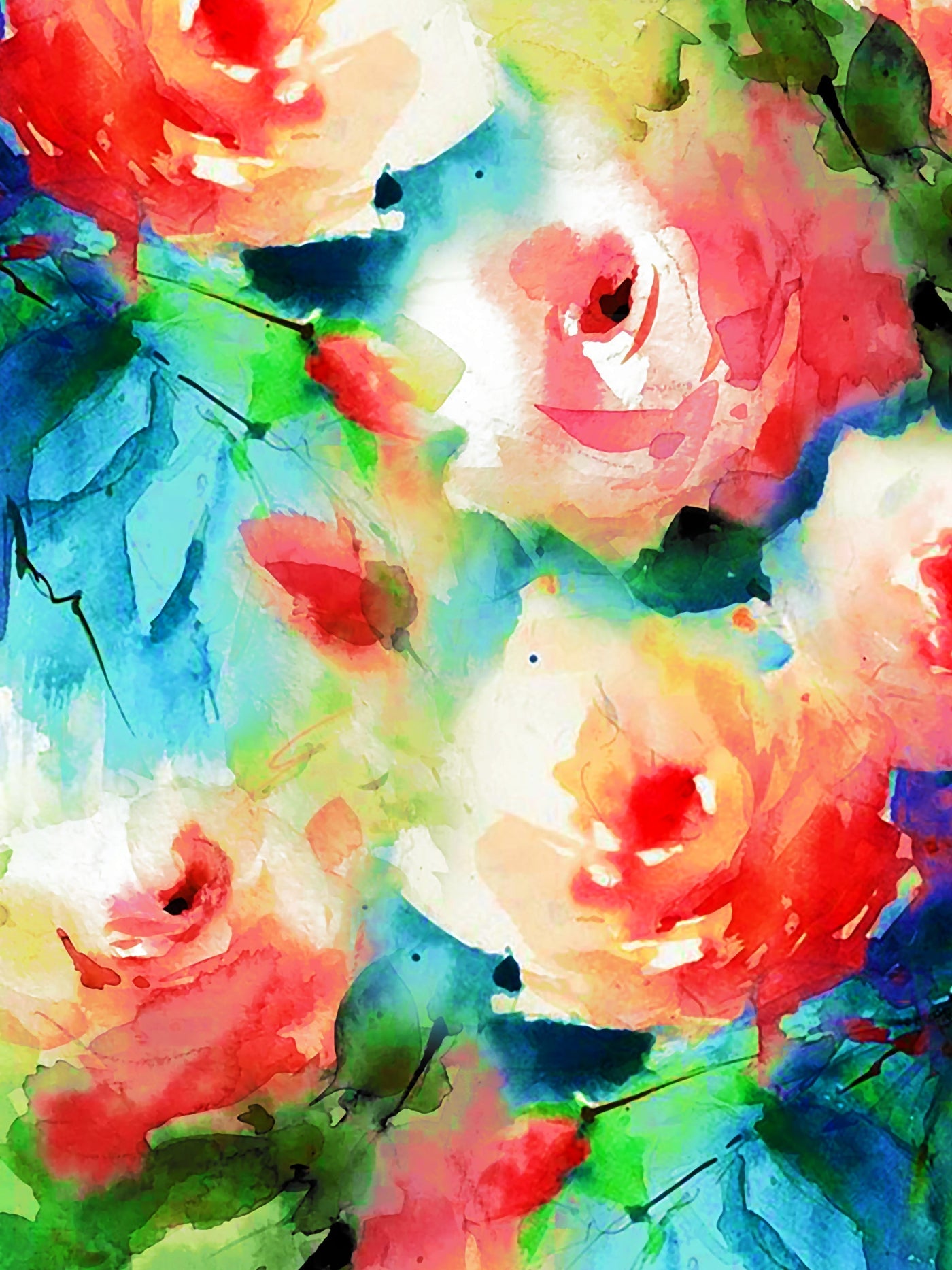 Roses in a Painting
