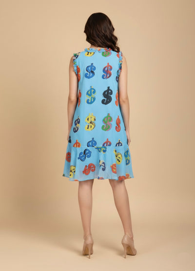Funky Fortune Georgette Print Dress