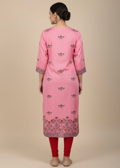 Pink Maurya Cotton Print Tunic