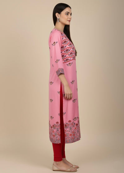 Pink Maurya Cotton Print Tunic