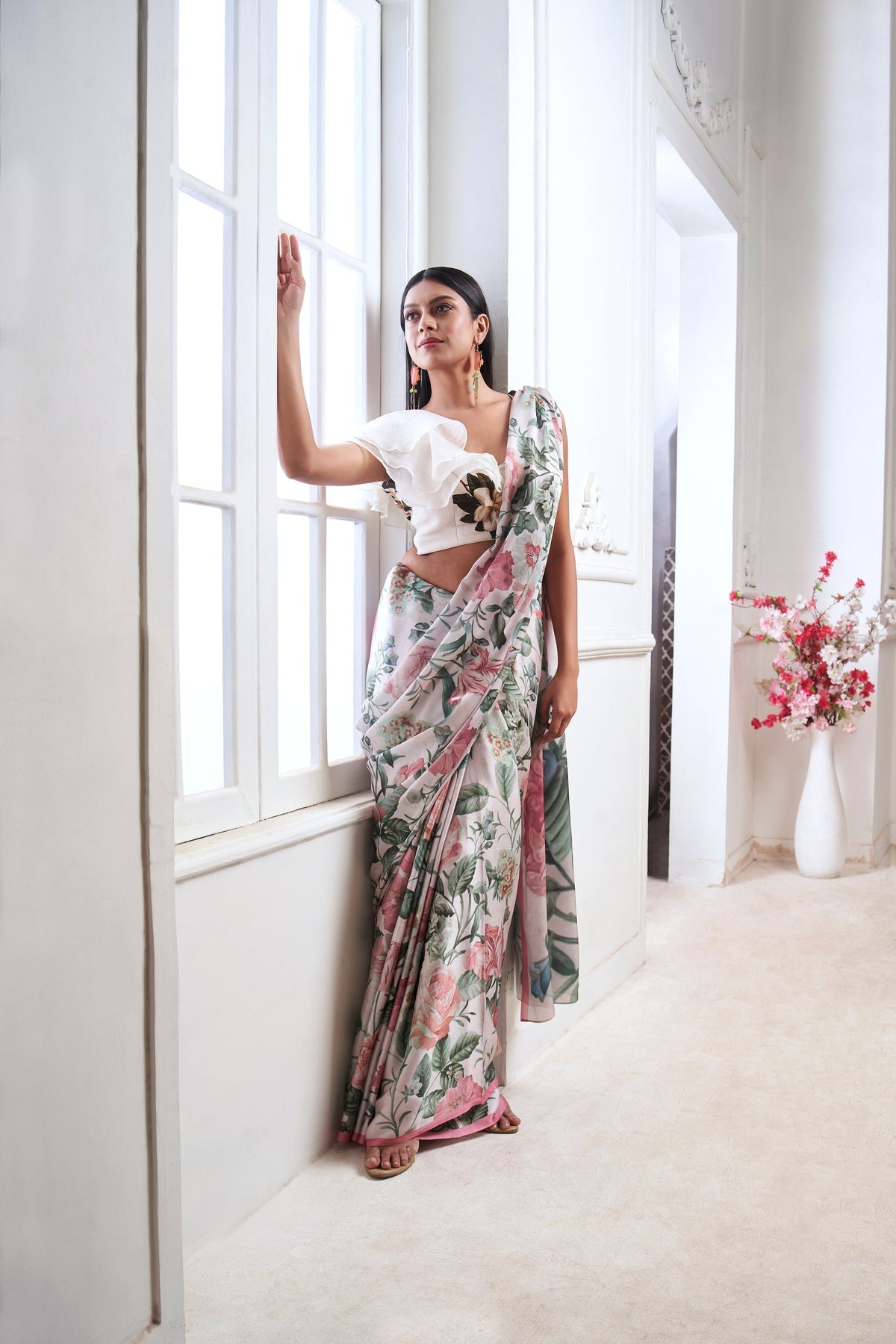 Charismatic Floral Saree