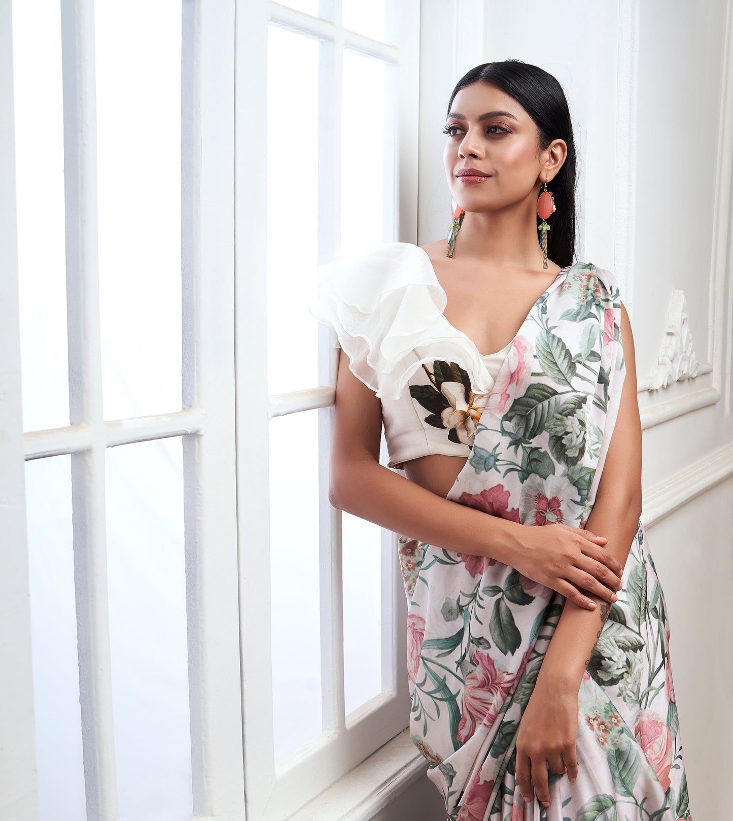 Charismatic Floral Saree