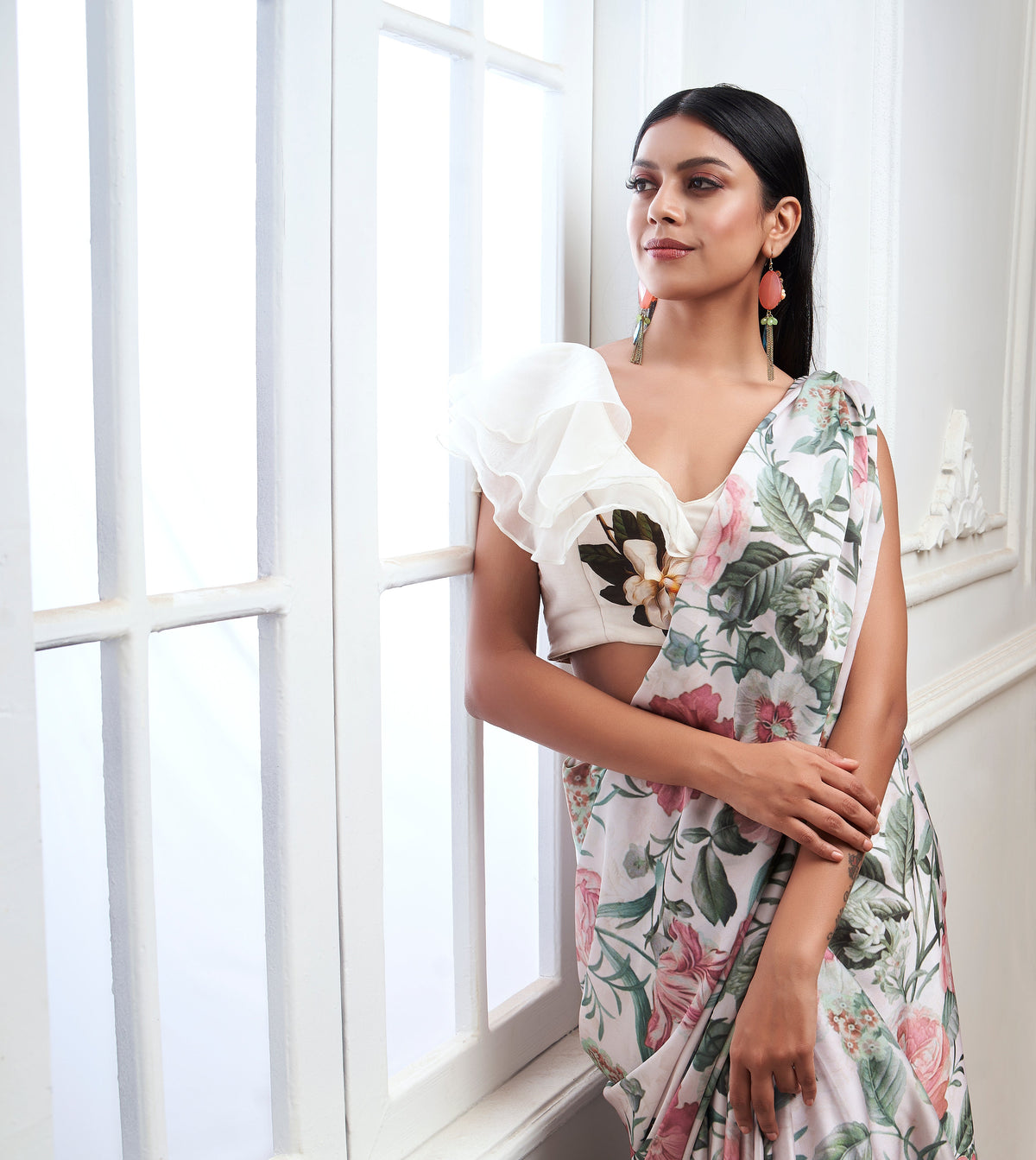 Charismatic Floral Saree