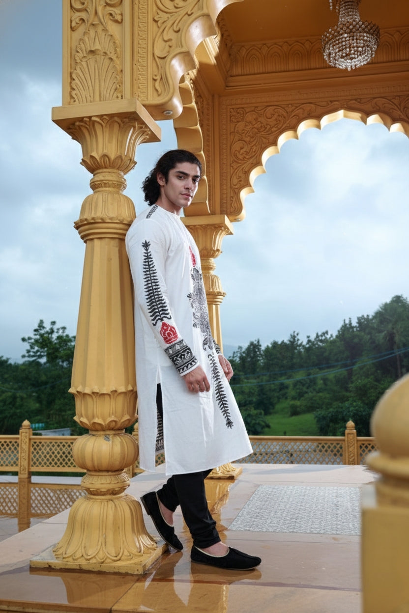 Balaganapati Cotton Print Kurta