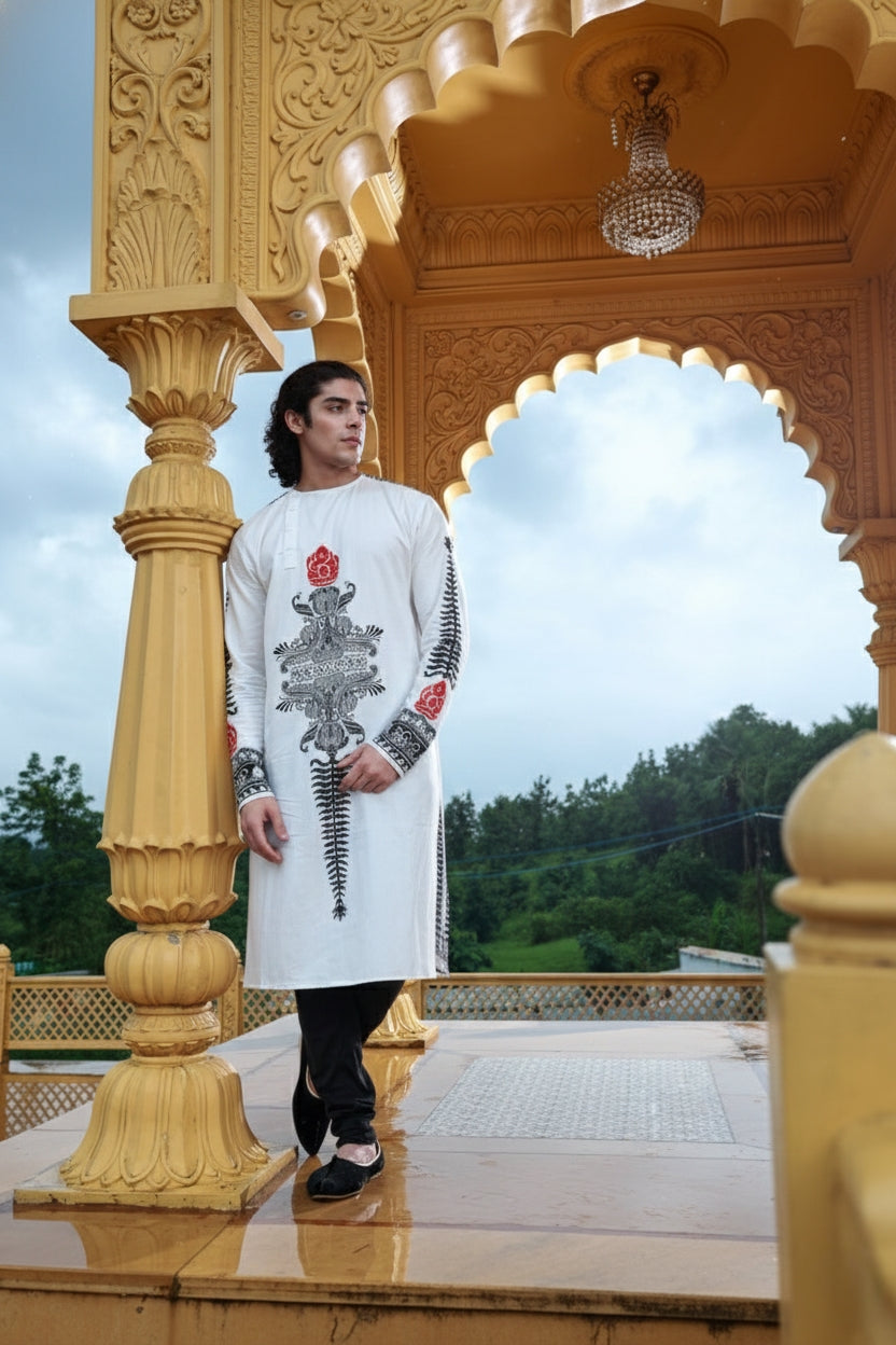 Balaganapati Cotton Print Kurta