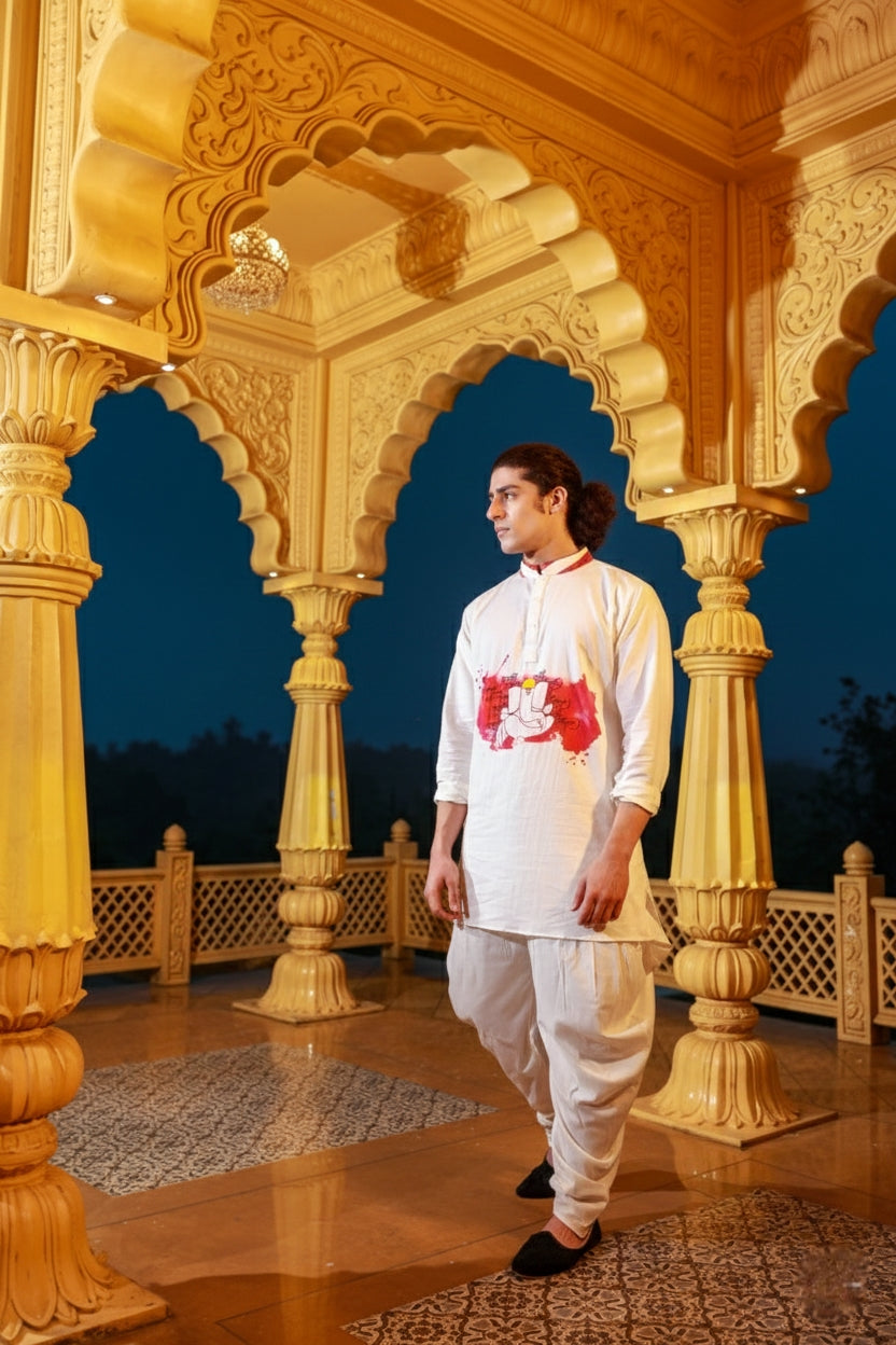 Ekdanta Cotton Print Kurta