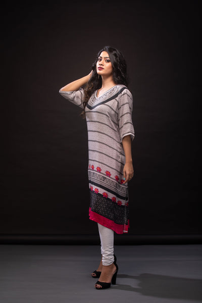 Goddess Laxmi Mandala Spun Print Tunic