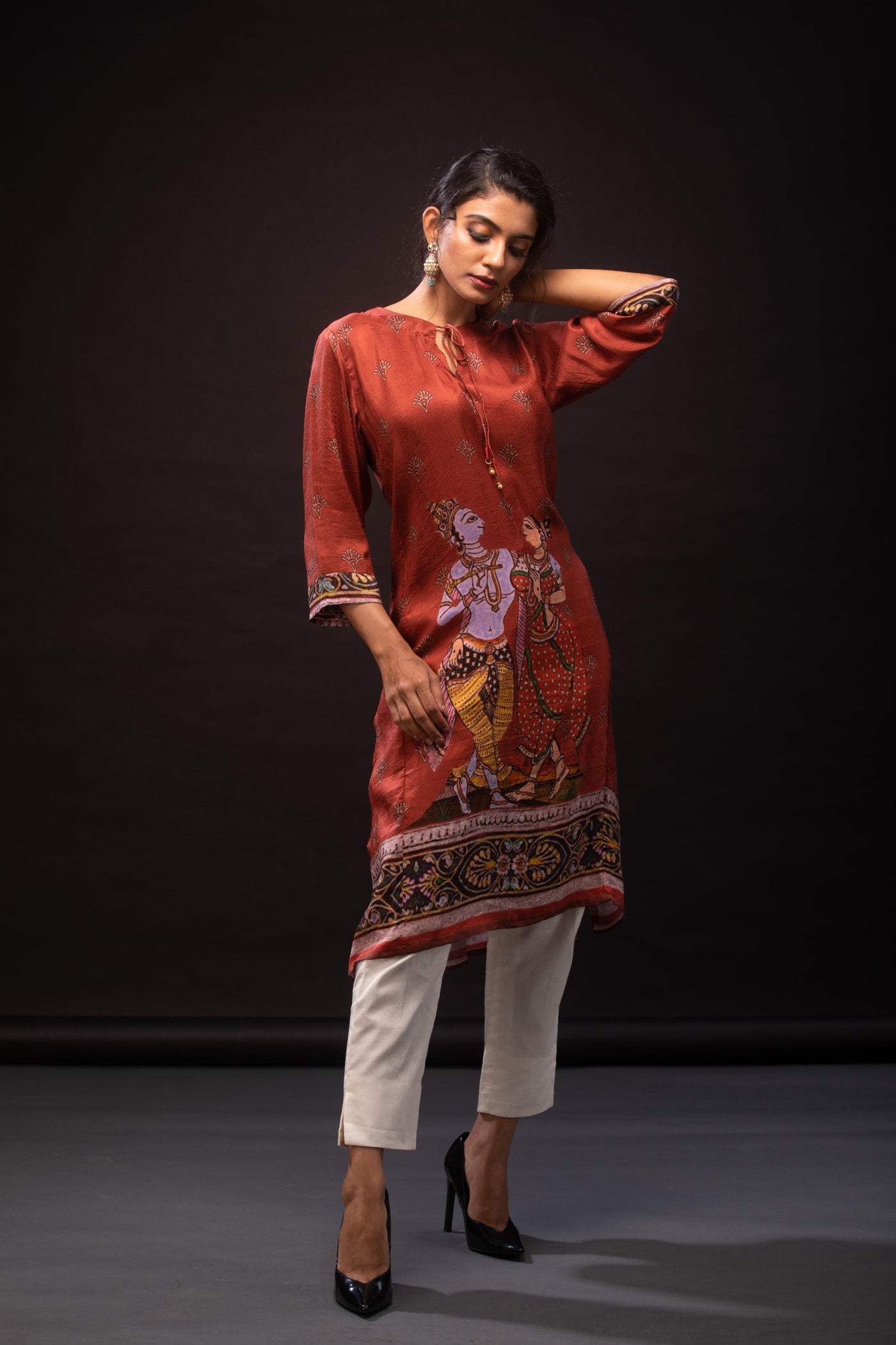 Lord Krishna contemporary Dress