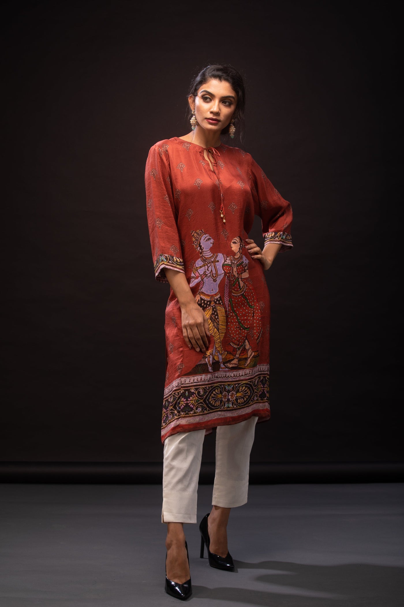 Lord Krishna contemporary Dress