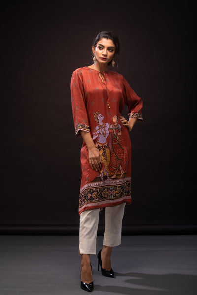 Lord Krishna contemporary Dress