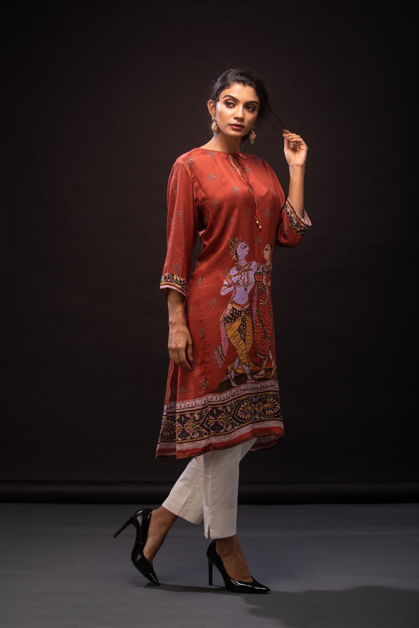 Lord Krishna contemporary Dress