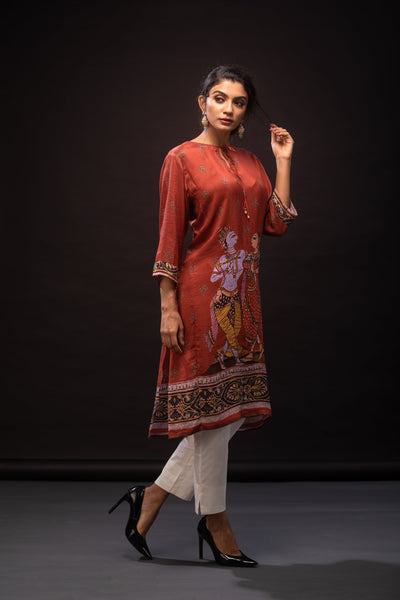 Lord Krishna contemporary Dress