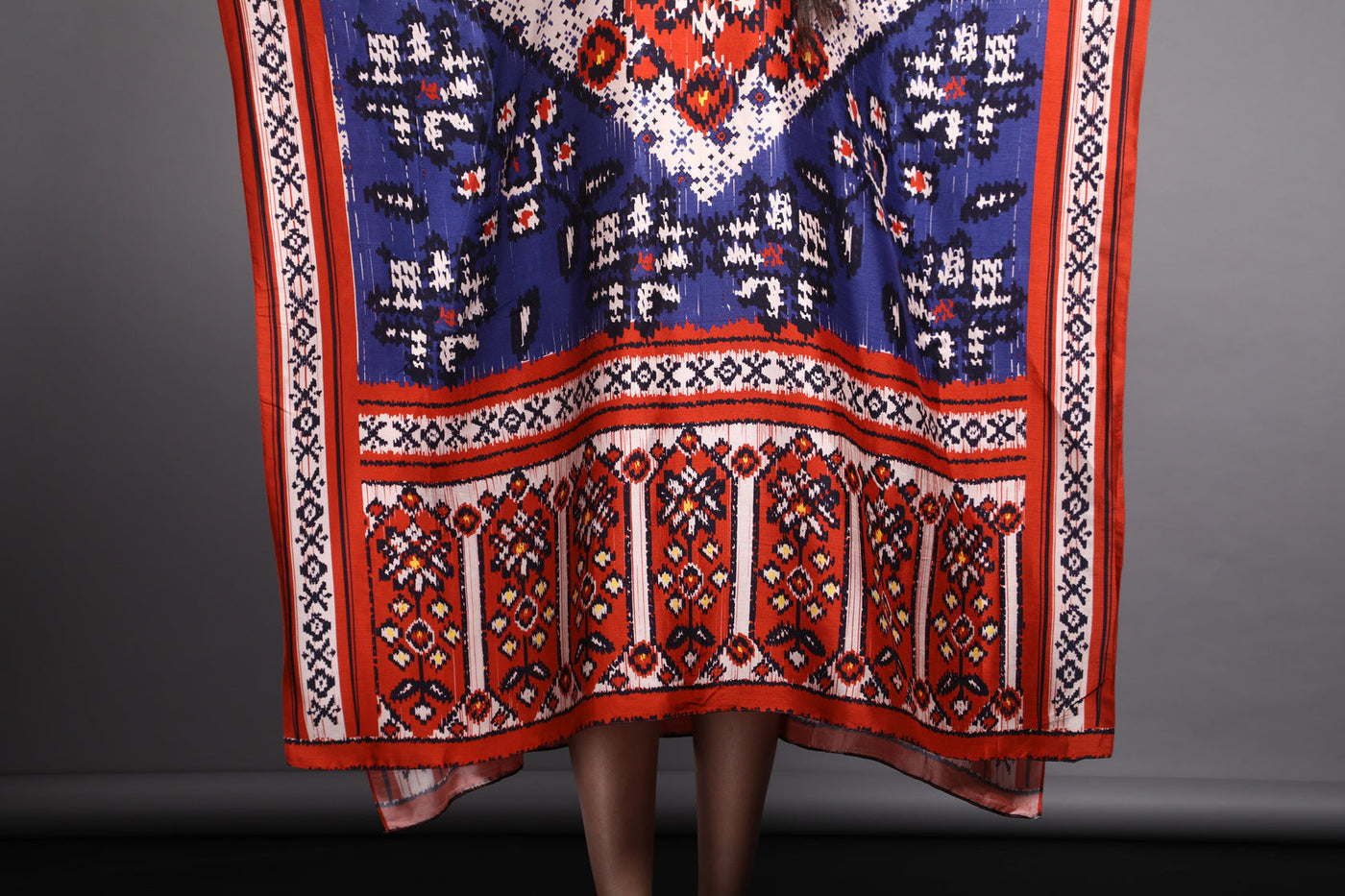 Keya Satin Print Kaftan