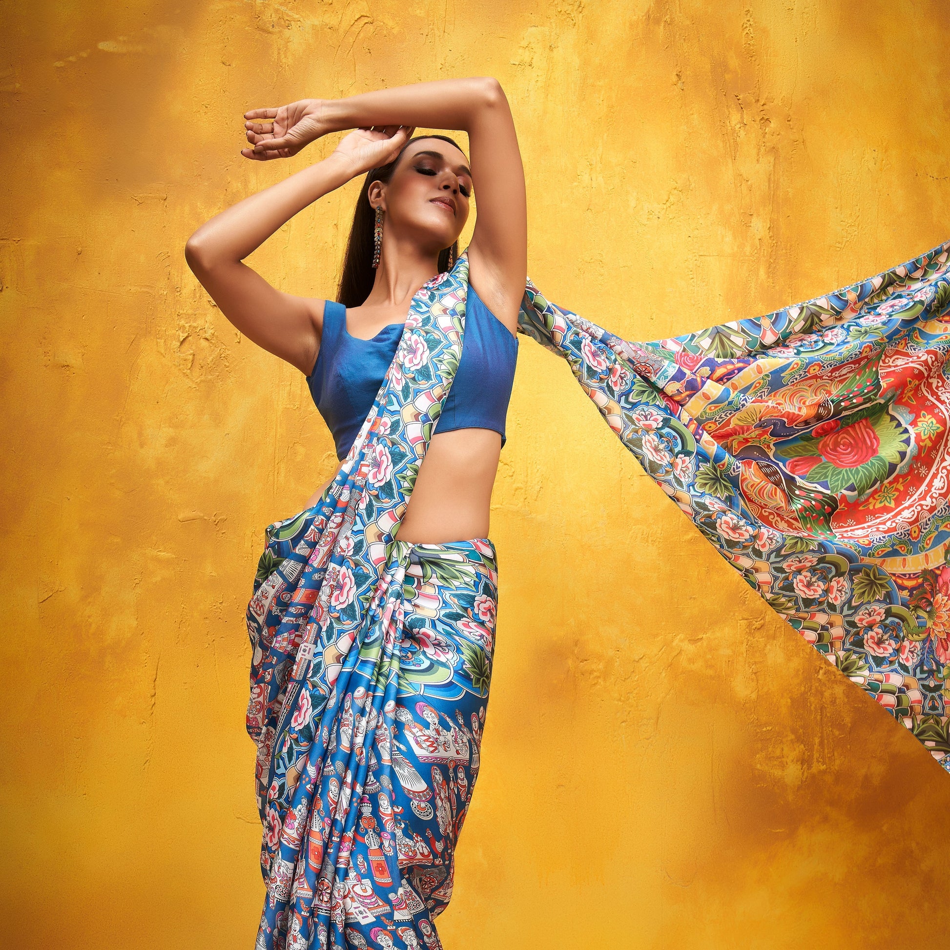 Graceful Peacock Saree