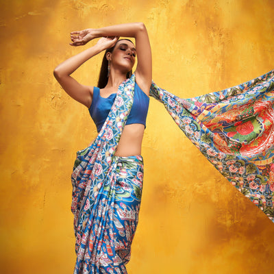 Graceful Peacock Saree