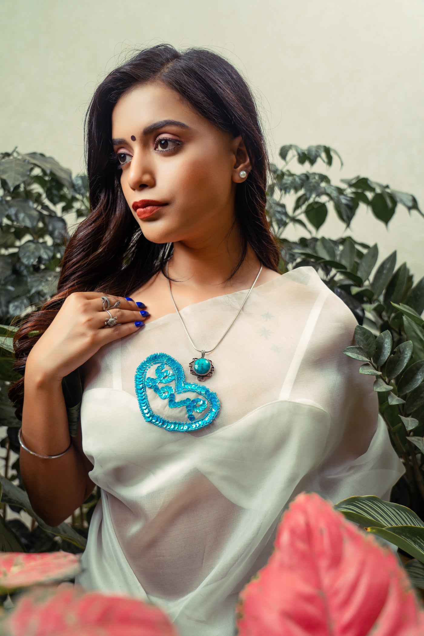 Azure Passion Saree