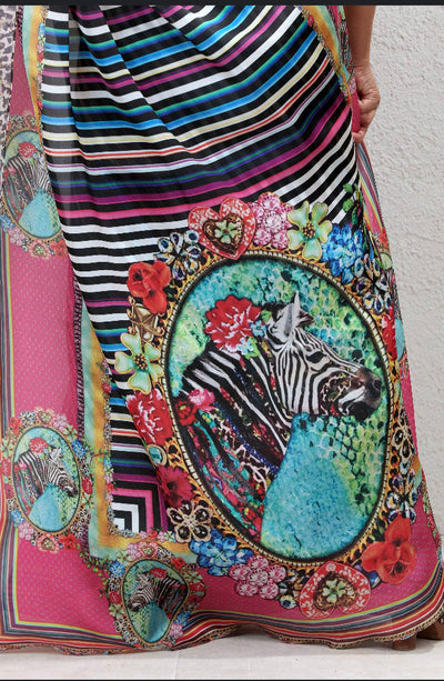 Captivating Zebra Saree