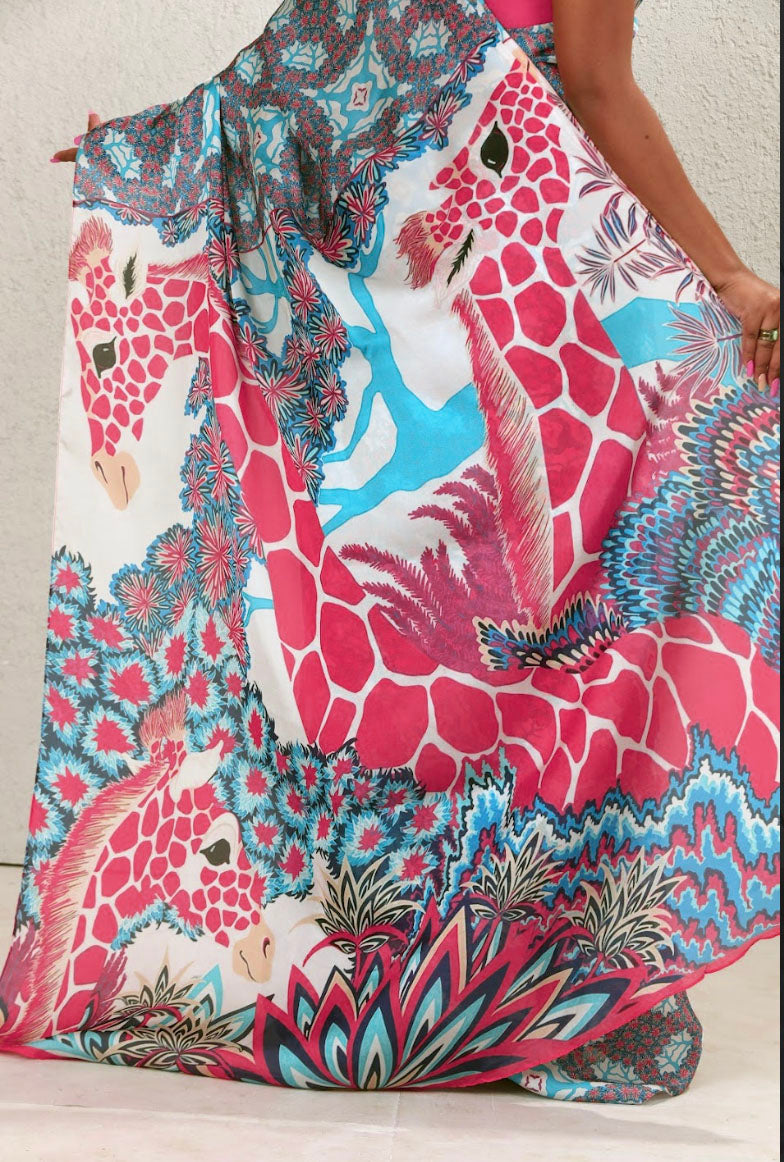 Slender Giraffe Saree