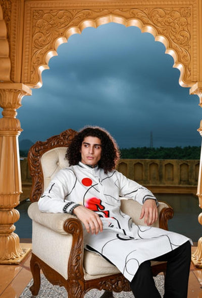 Gajanana Cotton Print Kurta