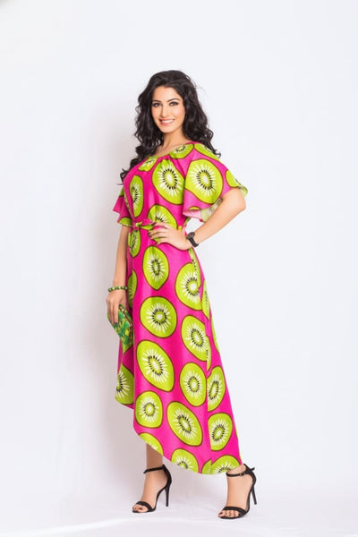 Endue Silk Print Dress