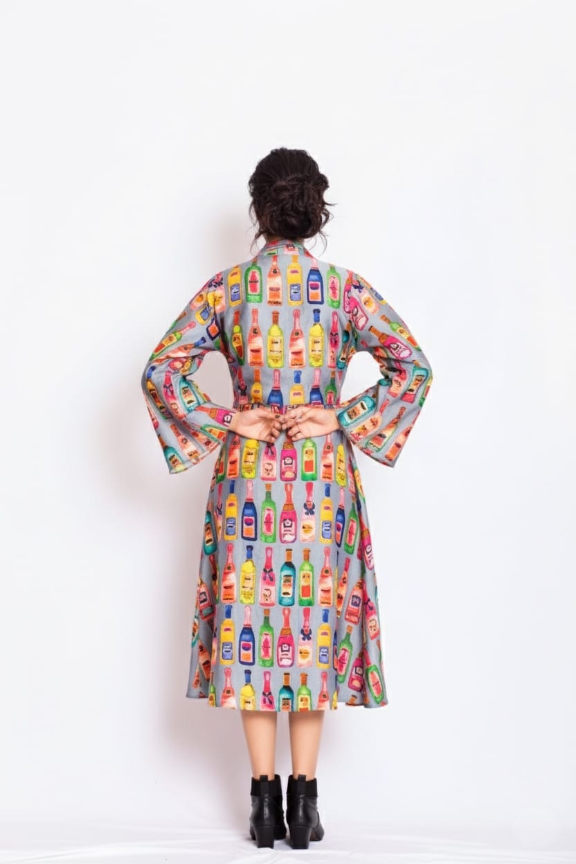 Spirit Satin Print Dress