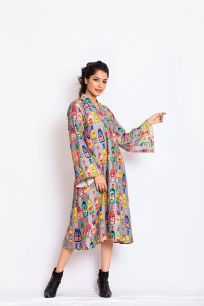 Spirit Satin Print Dress