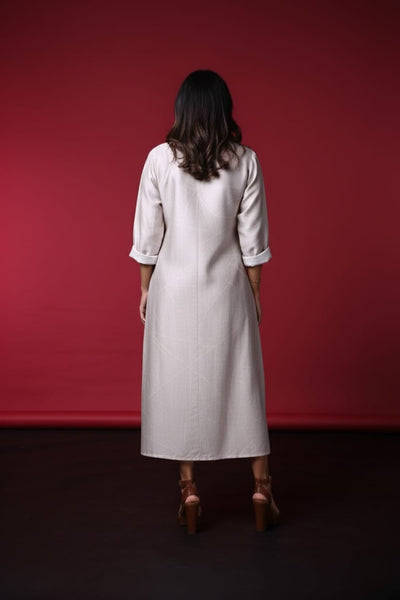 Nira Satin Print Dress