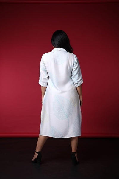 Pavi Satin Print Dress