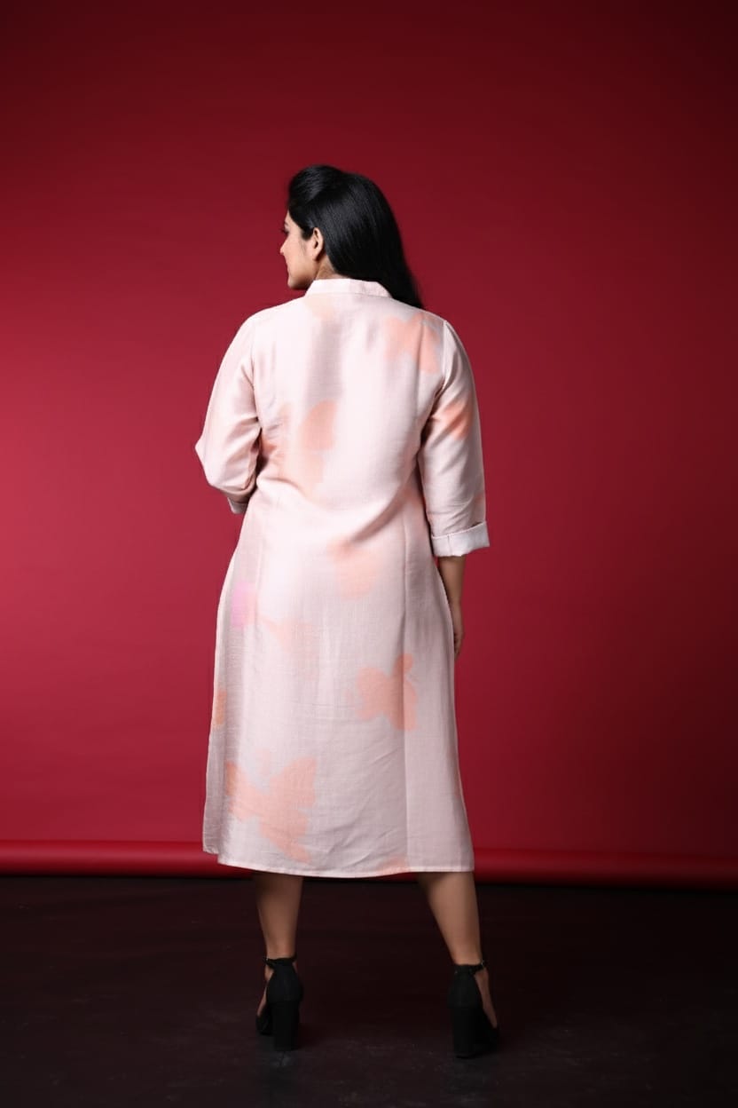 Mayra Satin Print Dress