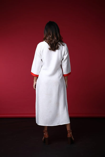 Raima Satin Print Dress