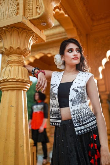 Taruna Cotton Print Bundi Jacket