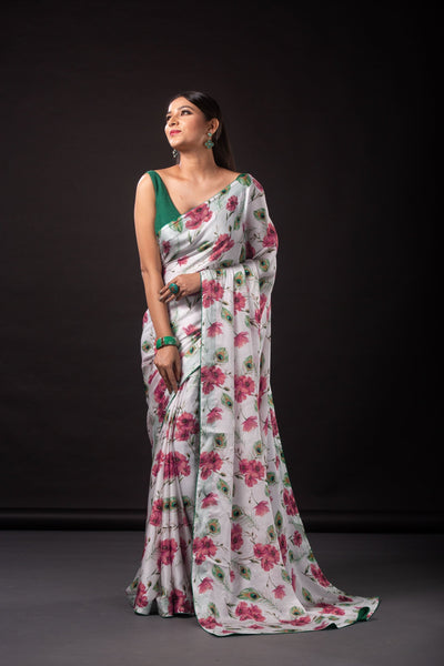 Flora and Feather Saree